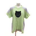 【中古】パーソンズ PERSON'S ノブオイケダ NOBUO IKEDA Tシャツ カットソー オーバーサイズ 半袖 S グレー 緑 グリーン 黒 ブラック /MS レディース 【ベクトル 古着】 250207(4)