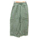 【中古】アーバンリサーチ URBAN RESEARCH ワイドパンツ 楊柳 Free 緑 グリーン /YK レディース 【ベクトル 古着】 250209(4)