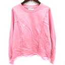 【中古】アーバンリサーチ サニーレーベル URBAN RESEARCH Sonny Label トレーナー クルーネック 長袖 F ピンク /RT レディース ...
