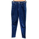 【中古】リー LEE パンツ デニム ジーンズ ストレート ロング XXS インディゴ /RT レディース 【ベクトル 古着】 250217