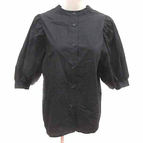 【中古】アルマデザイン Alma Design シャツ ブラウス バルーンスリーブ 七分袖 M 黒 ブラック /YK レディース 【ベクトル 古着】 250219 【中古】アルマデザイン Alma Design シャツ ブラウス バルーンスリーブ 七分袖 M 黒 ブラック /YK レディース 【ベクトル 古着】 250219