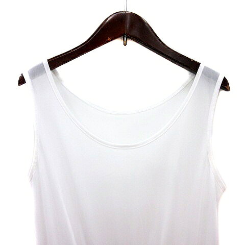 【中古】ミラオーウェン Mila Owen ワンピース ロング ノースリーブ ドッキング F 白 ホワイト 黒 ブラック /MN レディース 【ベクトル 古着】 250221