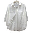 【中古】ストロベリーフィールズ STRAWBERRY-FIELDS ブラウス スキッパーカラー 五分袖 白 ホワイト /MN レディース 【ベクトル 古着】 250225