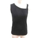 【中古】アズールバイマウジー AZUL by moussy タンクトップ ニット FREE 黒 ブラック /YK レディース 【ベクトル 古着】 250228
