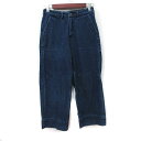 【中古】コーエン coen ワイドパンツ デニム S 紺 ネイビー /YI レディース 【ベクトル 古着】 250305(4)