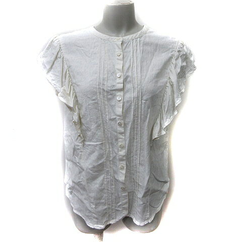 【中古】ローリーズファーム LOWRYS FARM シャツ ブラウス フレンチスリーブ 麻 リネン F 白 オフホワイト /YI レディース 【ベクトル 古着】 250307 【中古】ローリーズファーム LOWRYS FARM シャツ ブラウス フレンチスリーブ 麻 リネン F 白 オフホワイト /YI レディース 【ベクトル 古着】 250307
