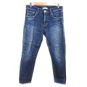 【中古】マウジー MOUSSY デニムパンツ ジーンズ ボタンフライ 26 青 ブルー /YK レディース 【ベクトル 古着】 250310
