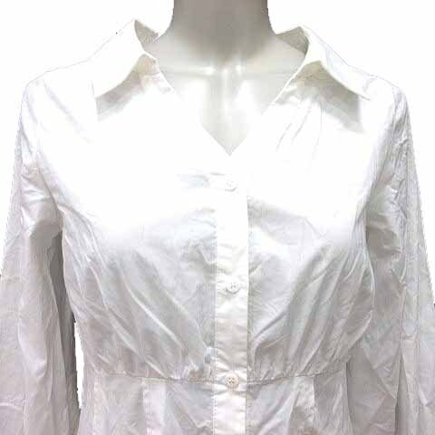 【中古】リップサービス LIP SERVICE シャツワンピース ミニ スキッパーカラー 長袖 F 白 ホワイト /YK レディース 【ベクトル 古着】 250314