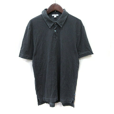 【中古】スタンダード ジェームスパース STANDARD JAMES PERSE ポロシャツ 半袖 00 黒 ブラック /YI メンズ 【ベクトル 古着】 250313