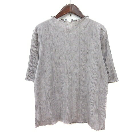Other - 【中古】ナチュラルビューティーベーシック NATURAL BEAUTY BASIC カットソー ハイネック 五分袖 M グレー /MN レディース 【ベクトル 古着】 260217
