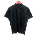 【中古】ティゴラ TIGORA ゴルフウェア ポロシャツ ボタンダウン 半袖 M 黒 ブラック /MN メンズ 【ベクトル 古着】 250312(4)