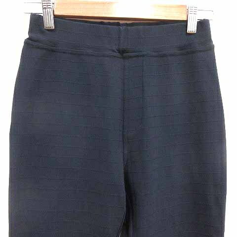 【中古】ジャンニ ロ ジュディチェ GIANNI LO GIUDICE テーパードパンツ チェック 34 XS 紺 ネイビー /YK レディース 【ベクトル 古着】 250313