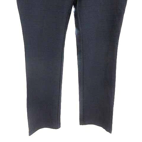 【中古】ジャンニ ロ ジュディチェ GIANNI LO GIUDICE テーパードパンツ チェック 34 XS 紺 ネイビー /YK レディース 【ベクトル 古着】 250313