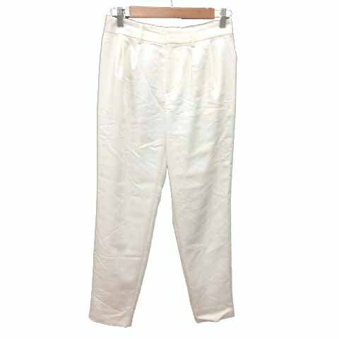 【中古】ノーリーズ Nolley's テーパードパンツ 38 M 白 ホワイト /YK レディース 【ベクトル 古着】 250323