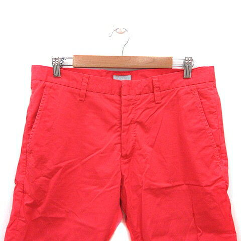 【中古】リデアル リディアル lideal ショートパンツ ハーフ ボタンフライ 32 赤 レッド /MS メンズ 【ベクトル 古着】 250402