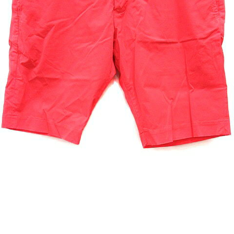 【中古】リデアル リディアル lideal ショートパンツ ハーフ ボタンフライ 32 赤 レッド /MS メンズ 【ベクトル 古着】 250402