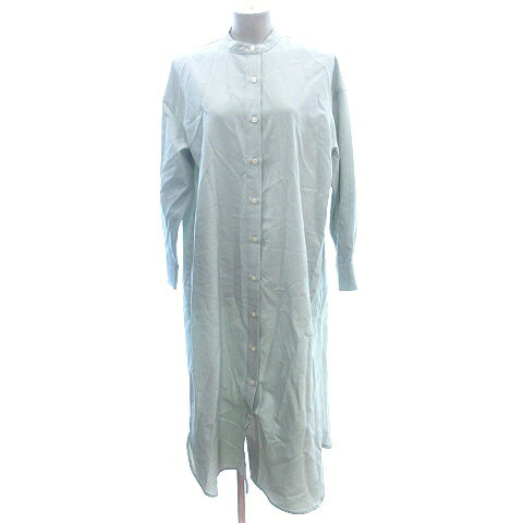 【中古】ディスコート Discoat シャツワンピース ロング ノーカラー 長袖 F 緑 グリーン /AU レディース 【ベクトル 古着】 250410 【中古】ディスコート Discoat シャツワンピース ロング ノーカラー 長袖 F 緑 グリーン /AU レディース 【ベクトル 古着】 250410