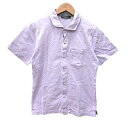 【中古】タケオキクチ TAKEO KIKUCHI INTERMEDIATE ZONE TYPE ポロシャツ カットソー 半袖 M 紫 ライトパープル /YK メンズ 【ベクトル 古着】 250412(4)