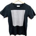 【中古】サタデーズ ニューヨークシティSaturdays NYC カットソー Tシャツ Uネック 半袖 XS 黒 ブラック /RT メンズ 【ベクトル 古着】 250417(4)