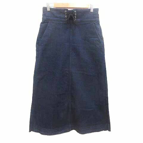 【中古】グローバルワーク GLOBAL WORK 台形スカート ロング デニム レースアップ L インディゴ /YK レディース 【ベクトル 古着】 250423 【中古】グローバルワーク GLOBAL WORK 台形スカート ロング デニム レースアップ L インディゴ /YK レディース 【ベクトル 古着】 250423