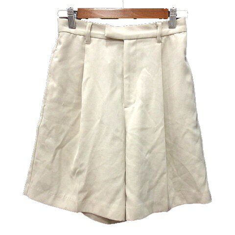 【中古】ローリーズファーム LOWRYS FARM ハーフパンツ ショート F 白 アイボリー /MN ●RY レディース 【ベクトル 古着】 250502