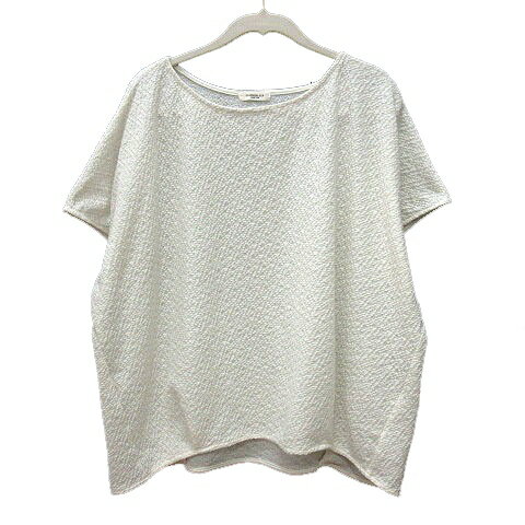 【中古】クラシカルエルフ CLASSICAL ELF カットソー クルーネック 半袖 シャーリング L 白 アイボリー /MN レディース 【ベクトル 古着】 250507(4.0)