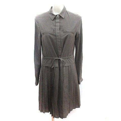 【中古】ダブルスタンダードクロージング ダブスタ DOUBLE STANDARD CLOTHING シャツワンピース ひざ丈 ショートポイントカラー プリーツ 長袖 ウエストマーク 茶 ブラウン /AU レディース 【ベクトル 古着】 250501 【中古】ダブルスタンダードクロージング ダブスタ DOUBLE STANDARD CLOTHING シャツワンピース ひざ丈 ショートポイントカラー プリーツ 長袖 ウエストマーク 茶 ブラウン /AU レディース 【ベクトル 古着】 250501