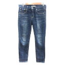 【中古】レッドカード RED CARD デニムパンツ ジーンズ スリム 24 S 紺 ネイビー /AU レディース 【ベクトル 古着】 250501