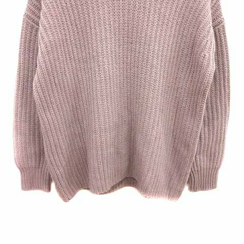 【中古】スタニングルアー STUNNING LURE ニット セーター ハイネック 長袖 ウール M グレージュ /YK レディース 【ベクトル 古着】 250507