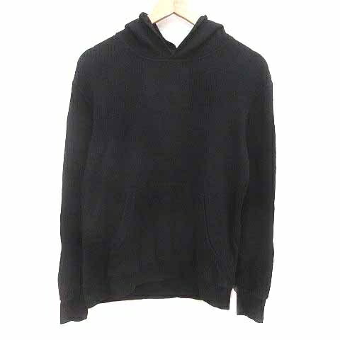 【中古】インターナショナルギャラリービームス INTERNATIONAL GALLERY BEAMS パーカー プルオーバー フード 長袖 L 黒 ブラック /YK メンズ 【ベクトル 古着】 250520