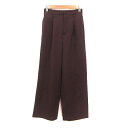 【中古】アーバンリサーチ URBAN RESEARCH ワイドパンツ ロング F 赤茶 レッドブラウン /MS レディース 【ベクトル 古着】 250514