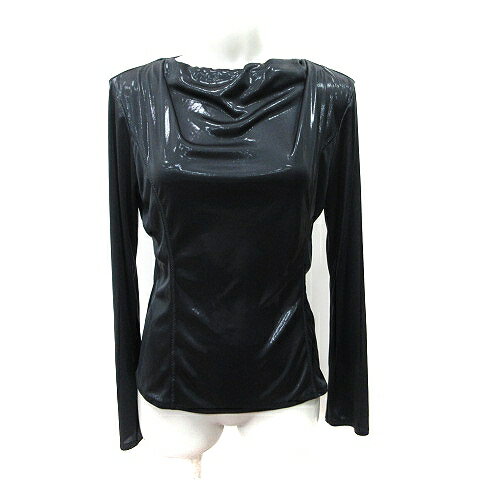 【中古】ヒロコビス HIROKO BIS カットソー 長袖 11 L 黒 ブラック /YI レディース 【ベクトル 古着】 250524