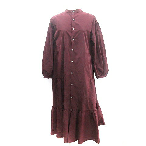 【中古】ロペピクニック ROPE Picnic シャツワンピース マキシ ロング 長袖 38 M 赤 ワインレッド /AU レディース 【ベクトル 古着】 250526 【中古】ロペピクニック ROPE Picnic シャツワンピース マキシ ロング 長袖 38 M 赤 ワインレッド /AU レディース 【ベクトル 古着】 250526