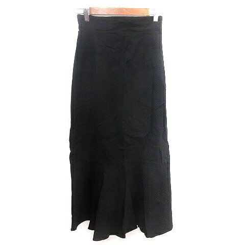 【中古】センスオブプレイス バイ アーバンリサーチ Sense of Place by Urban Research マーメイドスカート タイト マキシ ロング M 黒 ブラック /AU レディース 【ベクトル 古着】 250523