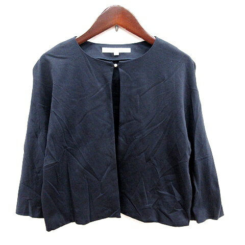 【中古】ナチュラルビューティー NATURAL BEAUTY ボレロ 36 紺 ネイビー /RT レディース 【ベクトル 古着】 250523(4)