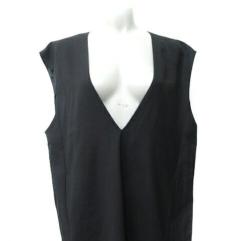 【中古】グローバルワーク GLOBAL WORK ジャンパースカート ワンピース ロング F 黒 ブラック /YI レディース 【ベクトル 古着】 250529