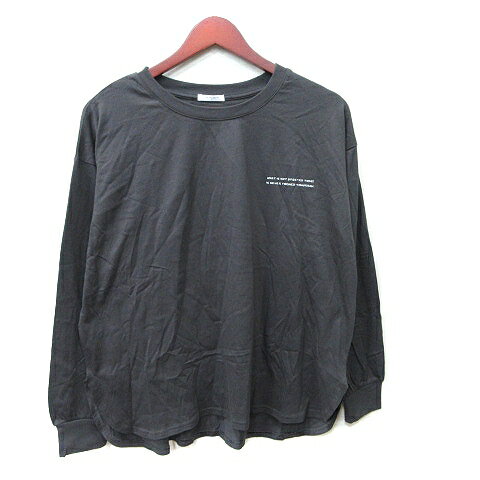 【中古】グラシア GLACIER Tシャツ カットソー 長袖 L チャコールグレー /YI ●RY レディース 【ベクトル 古着】 250529 【中古】グラシア GLACIER Tシャツ カットソー 長袖 L チャコールグレー /YI ●RY レディース 【ベクトル 古着】 250529