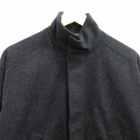 【中古】イキ iki ジャケット ブルゾン ジップアップ 総裏地 ウール カシミヤ混 F 黒 ブラック /YK レディース 【ベクトル 古着】 250610