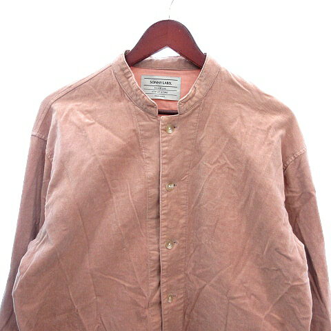 【中古】アーバンリサーチ サニーレーベル URBAN RESEARCH Sonny Label シャツジャケット シャツ マンダリンカラー コーデュロイ 長袖 L 茶 ブラウン /AU メンズ 【ベクトル 古着】 250620