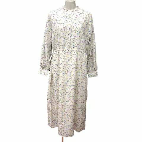【中古】未使用品 テチチ Te chichi TERRASSE シャツワンピース ロング 花柄 長袖 フリー アイボリー 白 ホワイト /YK レディース 【ベクトル 古着】 250618 【中古】未使用品 テチチ Te chichi TERRASSE シャツワンピース ロング 花柄 長袖 フリー アイボリー 白 ホワイト /YK レディース 【ベクトル 古着】 250618
