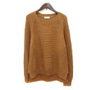 【中古】インデックス INDEX ニット セーター 長袖 M 茶 ブラウン /MN レディース 【ベクトル 古着】 250704