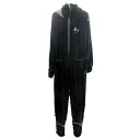【中古】バウヒュッテ Bauhutte パンツ オールインワン 裏起毛 フード L 黒 ブラック /MN レディース 【ベクトル 古着】 250624