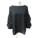 【中古】ブージュルード Bou Jeloud ブラウス プルオーバー 長袖 38 M 黒 ブラック /YI レディース 【ベクトル 古着】 250630(4)