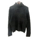 【中古】MARIBRISA ニット セーター タートルネック 長袖 ウール 麻混 リネン混 M 茶 ダークブラウン /MN レディース 【ベクトル 古着】 250625