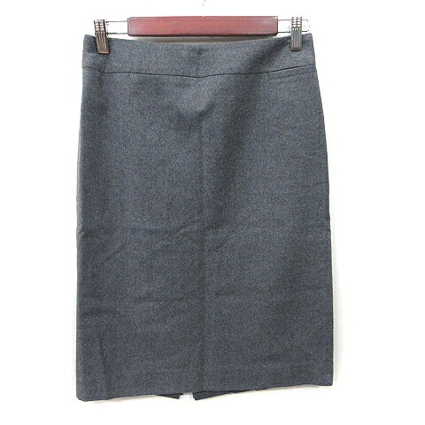 【中古】ユナイテッドアローズ UNITED ARROWS タイトスカート ミモレ ロング ウール 38 M グレー /YI レディース 【ベクトル 古着】 250703(4)