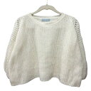 【中古】ティティー&コー TITTY&CO ニット セーター 五分袖 F 白 ホワイト /MN レディース 【ベクトル 古着】 250704