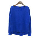 【中古】セオリー Theory ニット セーター 長袖 カシミヤ S 青 ブルー /MN レディース 【ベクトル 古着】 250704