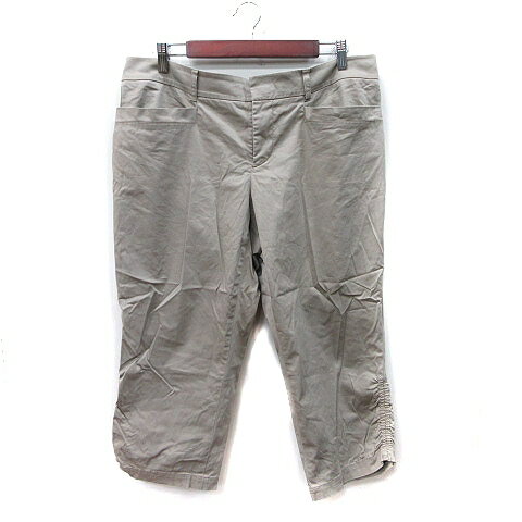 【中古】23区 オンワード樫山 クロップドパンツ 48 XXXL ベージュ /YI レディース 【ベクトル 古着】 250712