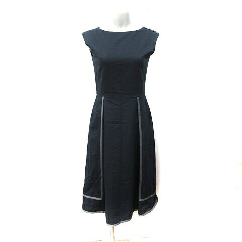 【中古】ロイスクレヨン Lois CRAYON ワンピース ロング ノースリーブ M 黒 ブラック /YI レディース 【ベクトル 古着】 250712