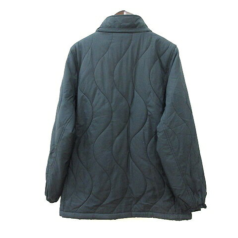 【中古】ルコックスポルティフ le coq sportif 中綿ジャケット 総裏地 ロゴ刺繍 M 黒 ブラック /MN レディース 【ベクトル 古着】 250722